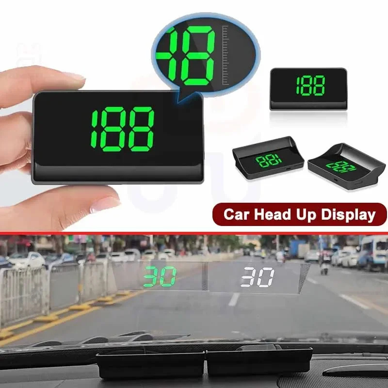 Car HUD Speedometer Odometer Universal HUD Digital Display Smart Gauge Speedometer USB  Digital Speed Meter for Most Cars MPH