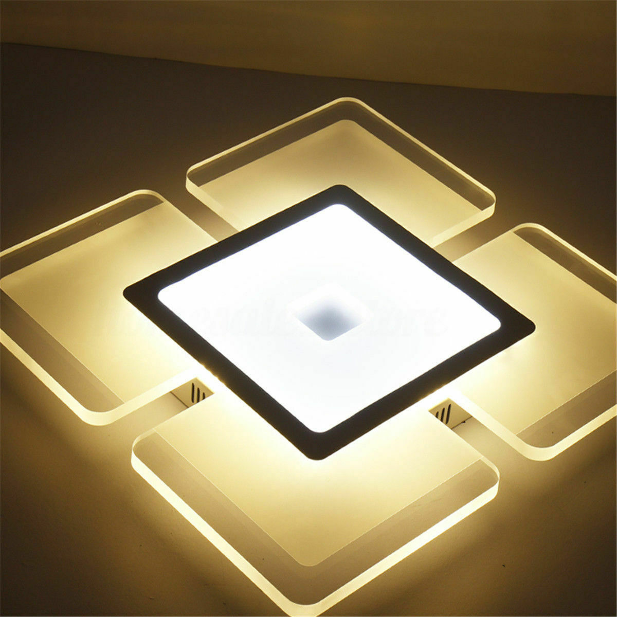 Elegant Acrylic Square Modern LED Ceiling Light For Bedroom Living Room Bedroom Home Decoration Lamp