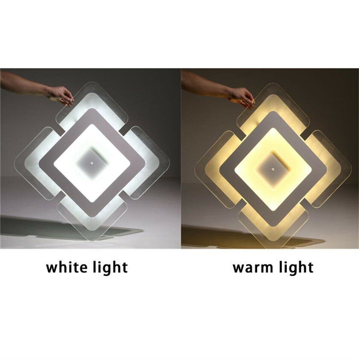 Elegant Acrylic Square Modern LED Ceiling Light For Bedroom Living Room Bedroom Home Decoration Lamp