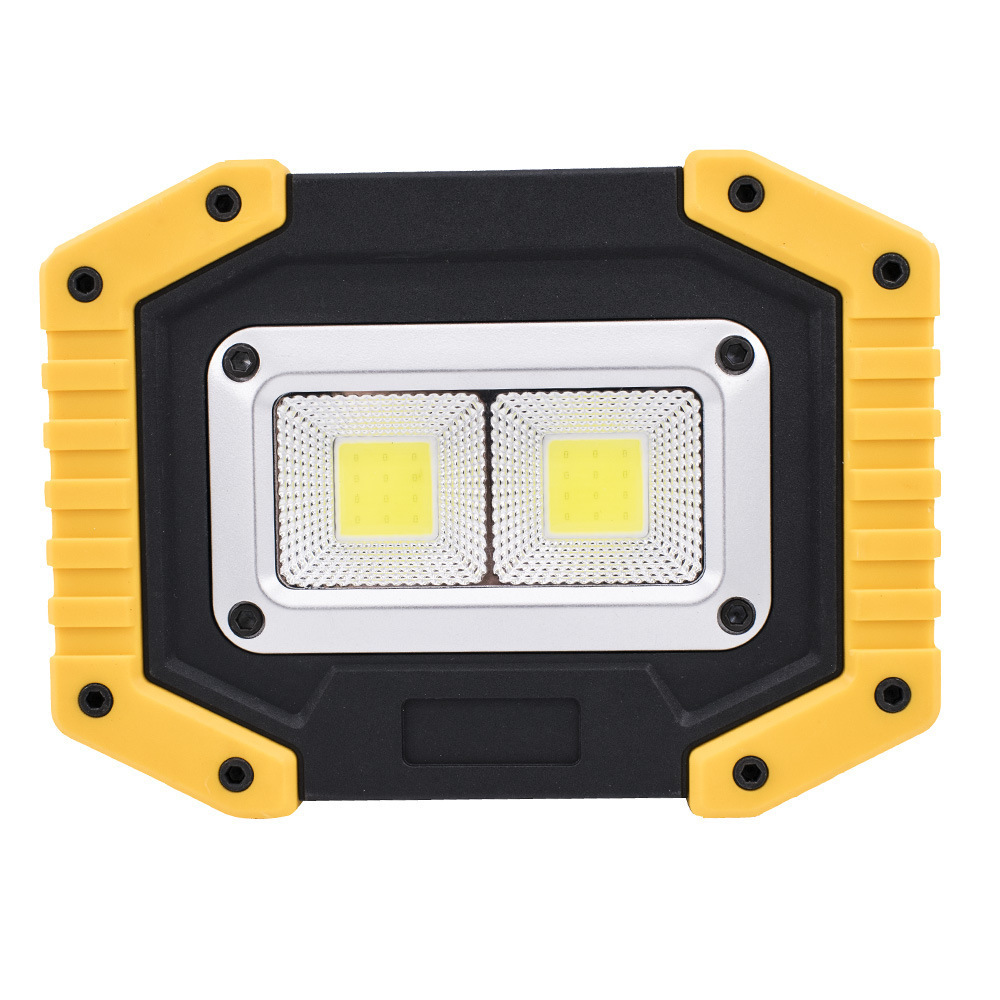 LED Portable Spotlight COB Flood Lights USB Rechargeable Flashlight Work Light