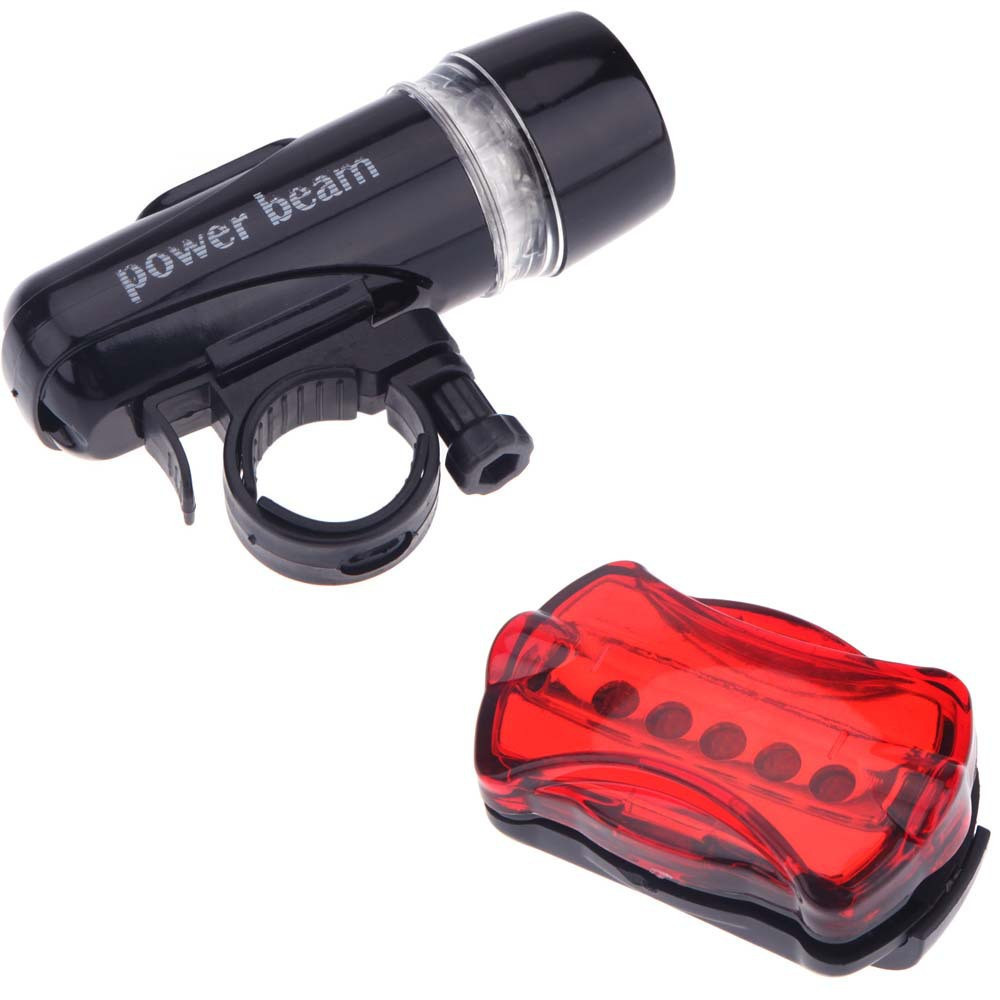 Outdoor 5 Led Bicycle Front Head light+Tail light Waterproof Lamp Flashlight LED Bicycle Bike Light Kits