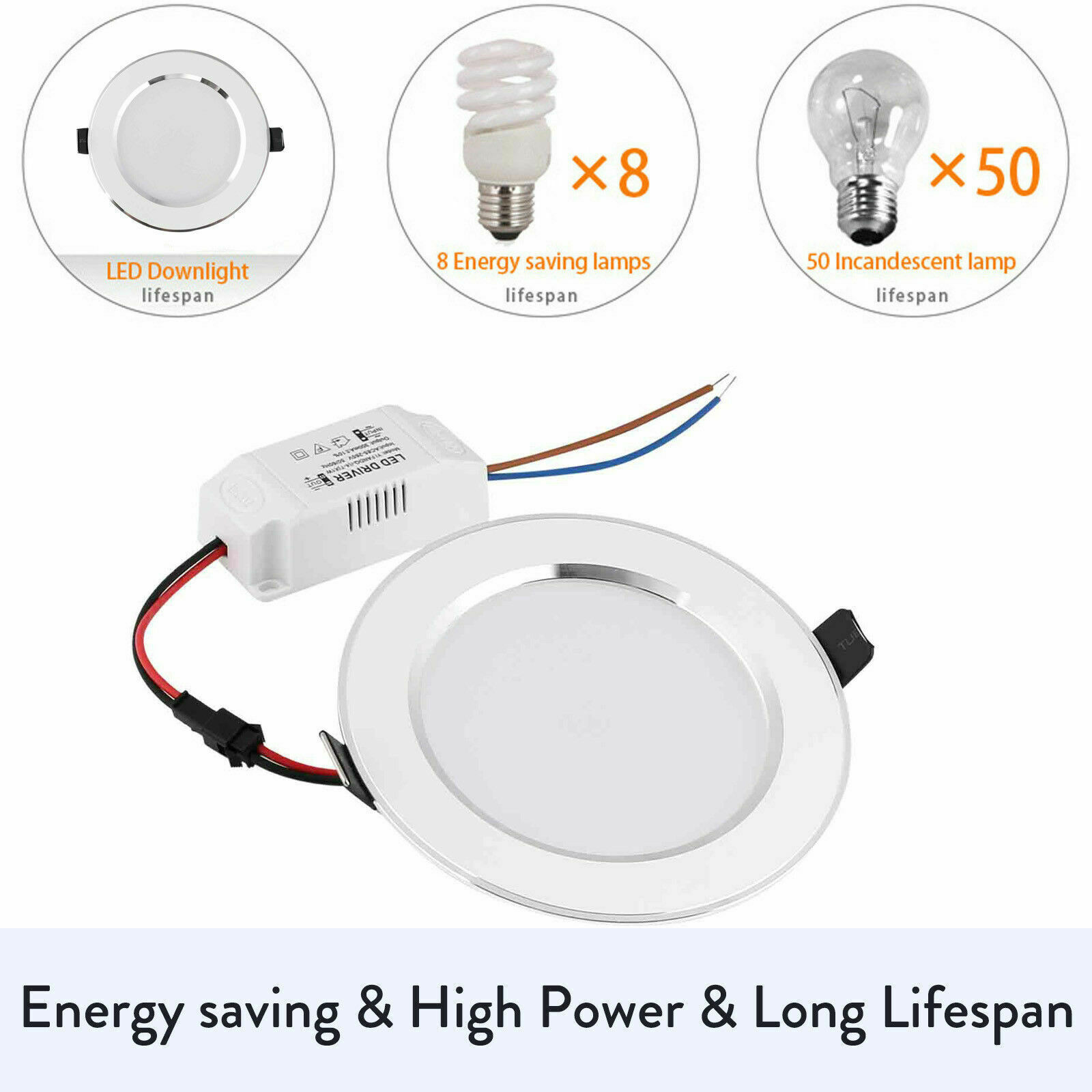 Panel Downlight Recessed Ceiling 3W 5W 7W 9W 12W 18W Light Dimmable Led Light Downlight