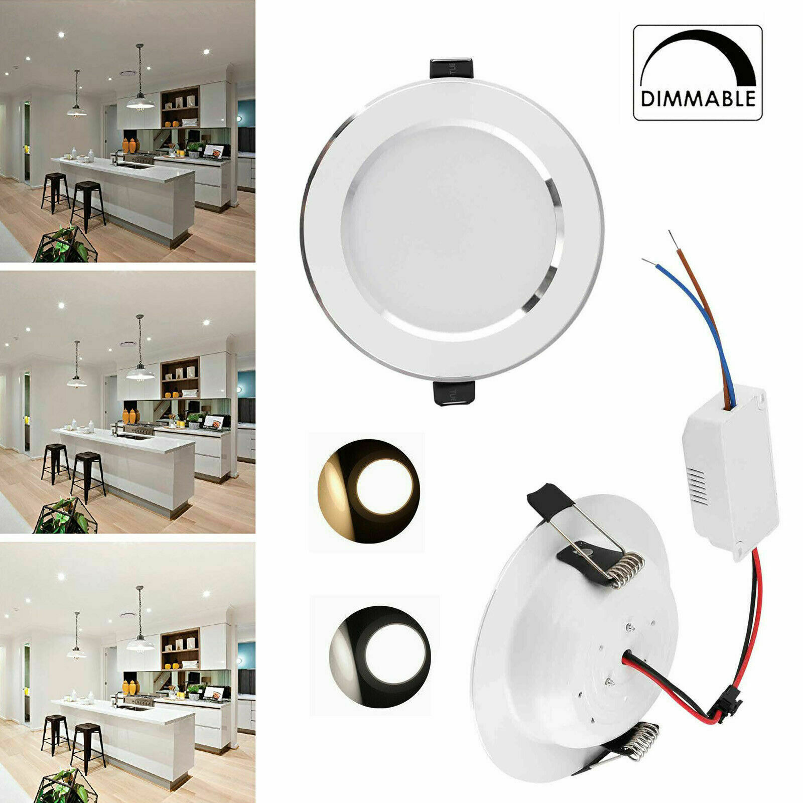 Panel Downlight Recessed Ceiling 3W 5W 7W 9W 12W 18W Light Dimmable Led Light Downlight