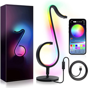 Musical Note Light RGB Symphony Table Lamp,Smart Table Lamp,Can Be Connected To Mobile Phone APP with RGB Light Color Changing