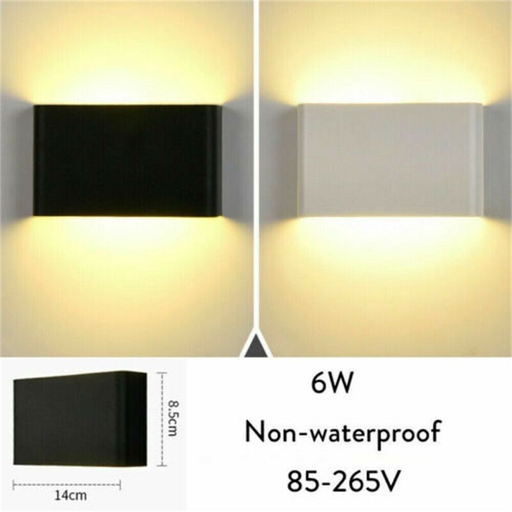 6W 12W Modern wall light outdoor waterproof up-down wall lamp indoor lighting