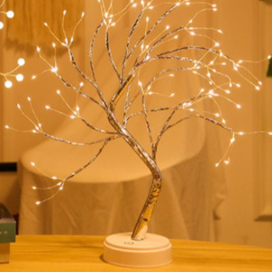 108 LED Tree Light Copper Wire Tree Warm white Lamp Adjustable Branches Fairy  artificial tree lights for Home Decoration