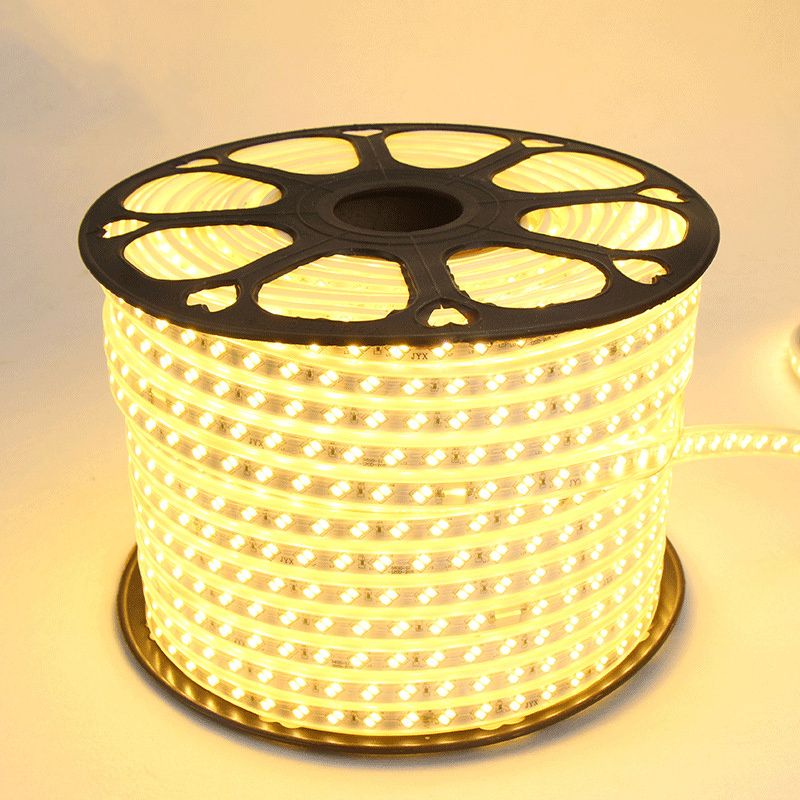 3 colors changing 5730 Flexible LED Strip Light 220V 120leds LED Rope Lights IP65 light bar Home decor + EU plug