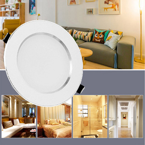 Led Bulb Spot Lighting 3W 5W 7W 9W 12W 15W 18W  AC220V Round Recessed Lamp Bedroom Kitchen Indoor  Silver White LED