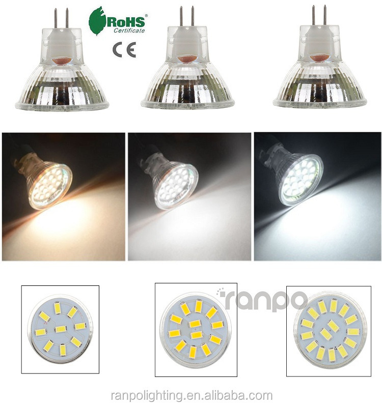 High CRI LED MR11 Spots Bulbs Spotlight 2835 5733 SMD 10W 20W Halogen Lamp Replacement 12-24V Glass Type