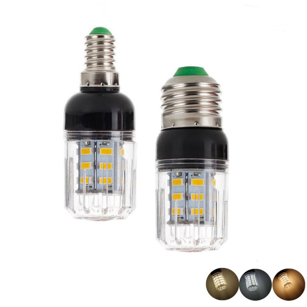 E27 E14 LED Corn Bulb 9W 27LEDs High Bright LED Bulb 5730 SMD LED Corn Light No Flicker Chandelier Lights DC 12V