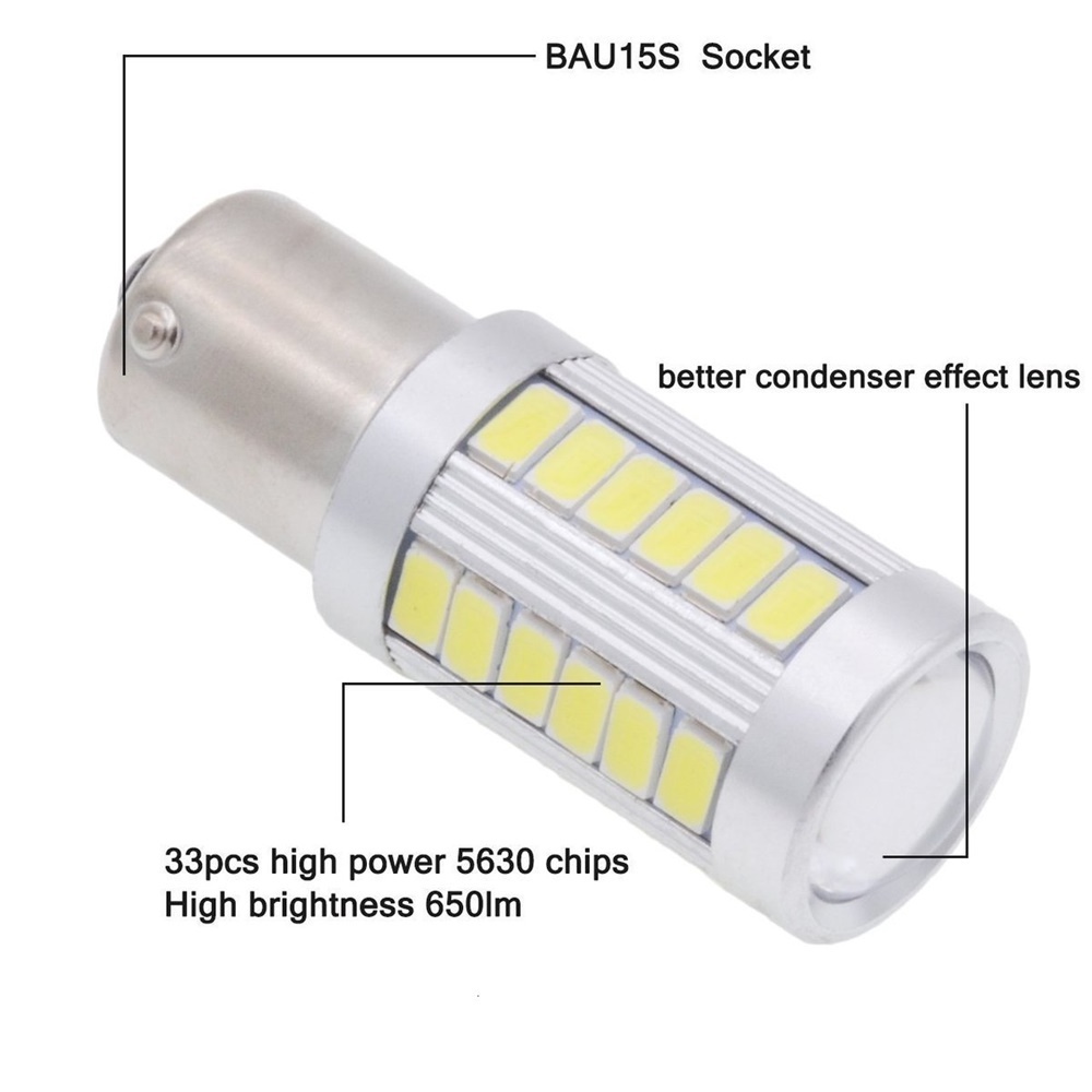 BA15D P21/5W 1157 1156 33SMD LED Car Reverse Light Backup Head Bulb For Car Truck Emergency Lamp External Internal Use