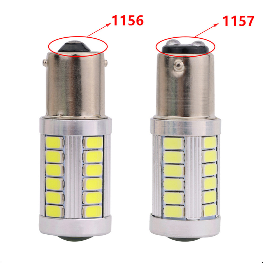 BA15D P21/5W 1157 1156 33SMD LED Car Reverse Light Backup Head Bulb For Car Truck Emergency Lamp External Internal Use