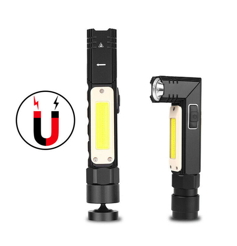 8000LM hands-free dual fuel 90 degree rotating LED COB flashlight flashlight USB rechargeable