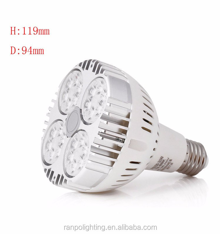 Wholesale LED E27 E26 35W Spotlight PAR30 Commercial Lighting SMD COB Chips High Power Cool Neutral Warm White Bulb Lamp 85-265V