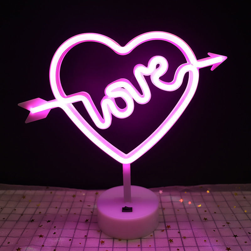 Hello Neon Light Battery & USB Powered Rainbow LED Wall Lights Store Greeting Signs Home Decor Party Wedding Shop Bar Night Lamp