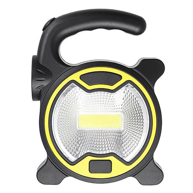 Portable Green Yellow LED COB Outdoor Working Lantern Camping Warehouse Floodlight with Torch