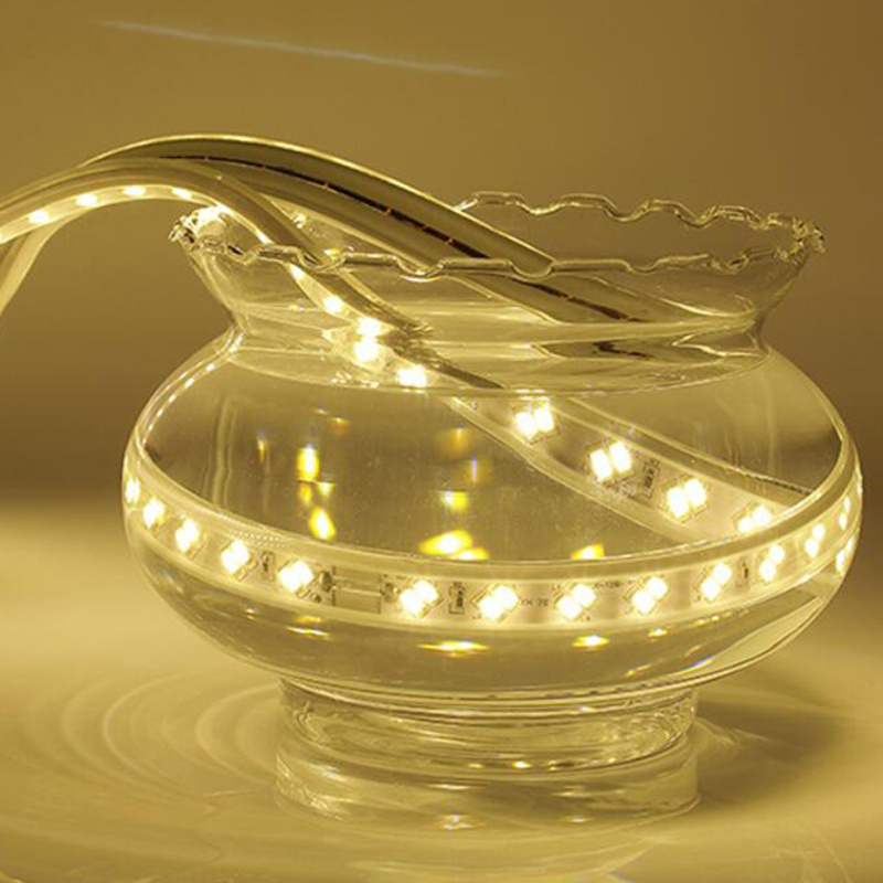 3 colors changing 5730 Flexible LED Strip Light 220V 120leds LED Rope Lights IP65 light bar Home decor + EU plug