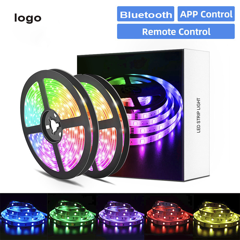 App Controlled Full Kit Music Sync tvbacklights 12V 5050 5m 10m 15m IP20 Wifi Smart Rgb Led Strip Light