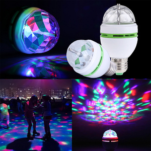 Party Lights Ball Sound Activated Halloween DJ Disco Stage Lights Multi Colors LED Car Atmosphere Light for Car Home  Party