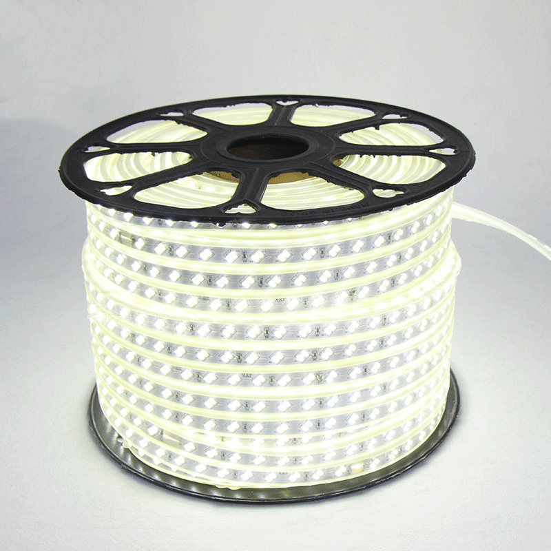 3 colors changing 5730 Flexible LED Strip Light 220V 120leds LED Rope Lights IP65 light bar Home decor + EU plug