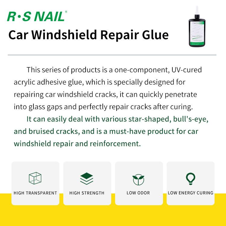 Car Windshield Repair universal adhesive Colorless Uv Glue Windshield Repair Cracked Car Glass Glue