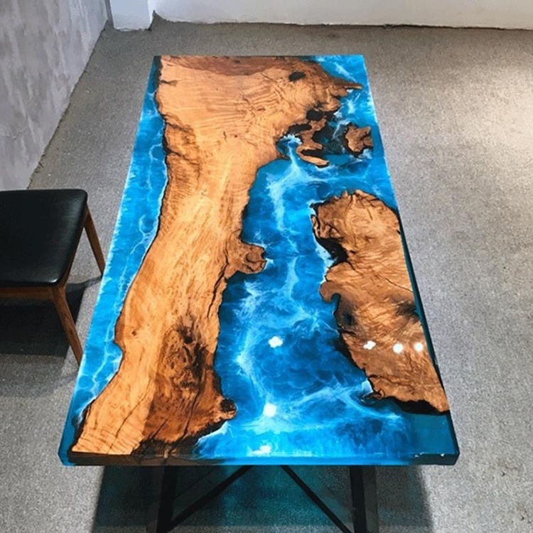 wholesale clear epoxy resin table AB glue for wood table