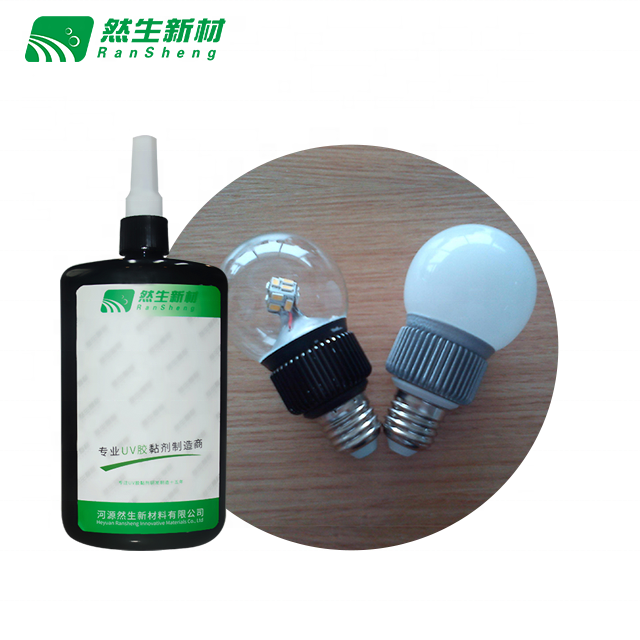 200g Free Sample Liquid Acrylic Resin UV Adhesive Glue Bonding LED Spot light metal Bulb Candle Light glass