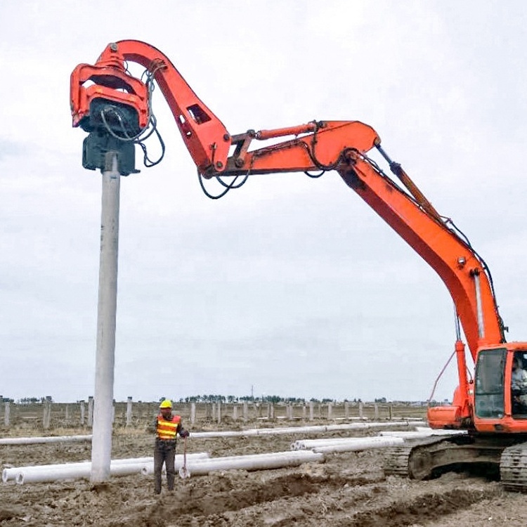 Anteng excavator mounted Hydraulic vibratory hammer for driving sheet pile concrete pile and casing