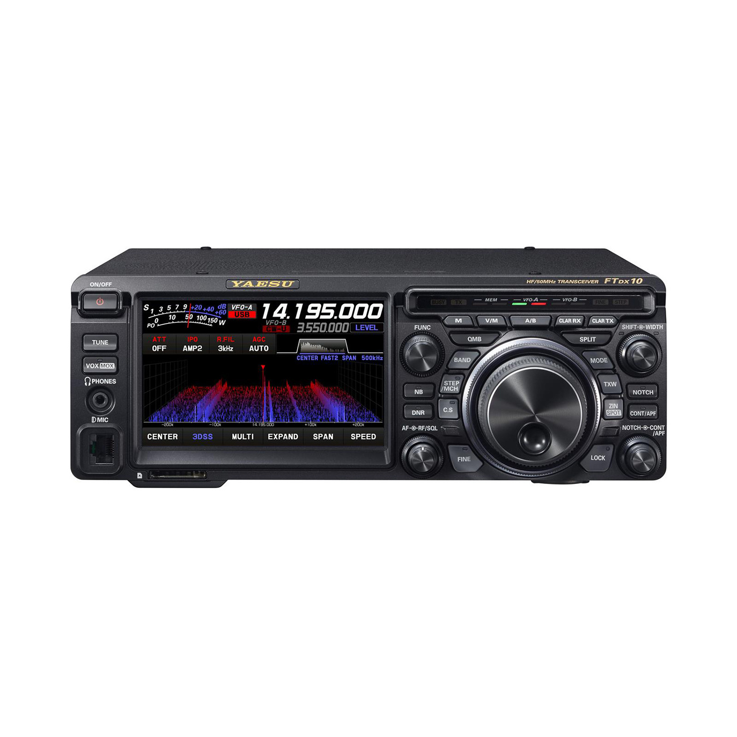 Yaesu FTDX10 FTDX-10 DX 10 Compact 50 MHz 100W RF AF Transmit SDR receiver Transceiver HF Vehicle Mouted communication Car radio