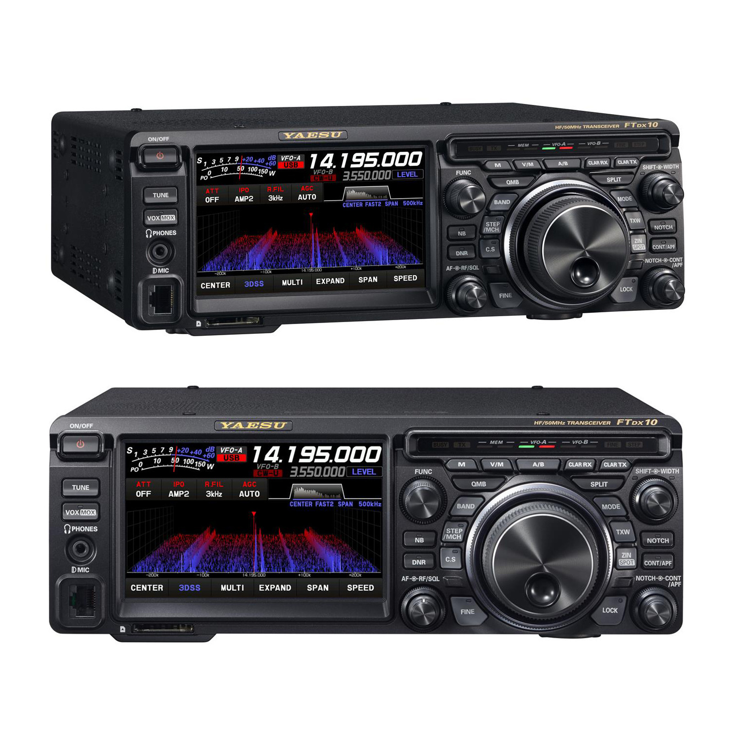 Yaesu FTDX10 FTDX-10 DX 10 Compact 50 MHz 100W RF AF Transmit SDR receiver Transceiver HF Vehicle Mouted communication Car radio