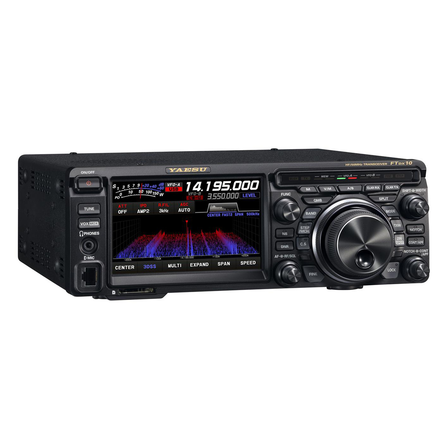 Yaesu FTDX10 FTDX-10 DX 10 Compact 50 MHz 100W RF AF Transmit SDR receiver Transceiver HF Vehicle Mouted communication Car radio