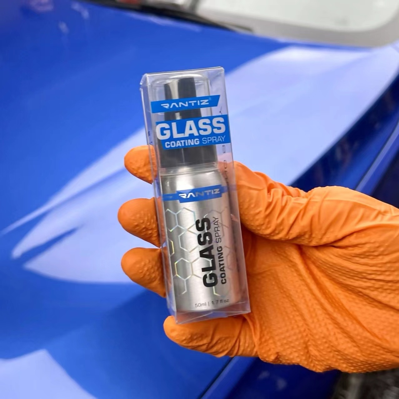 HYDROPHOBIC NANO GLASS COATING SPRAY 50ml  1.7oz CAR CARE DETAILING, CERAMIC COATING FOR GLASS, ENOUGH FOR FOR MORE THAN 20 CARS