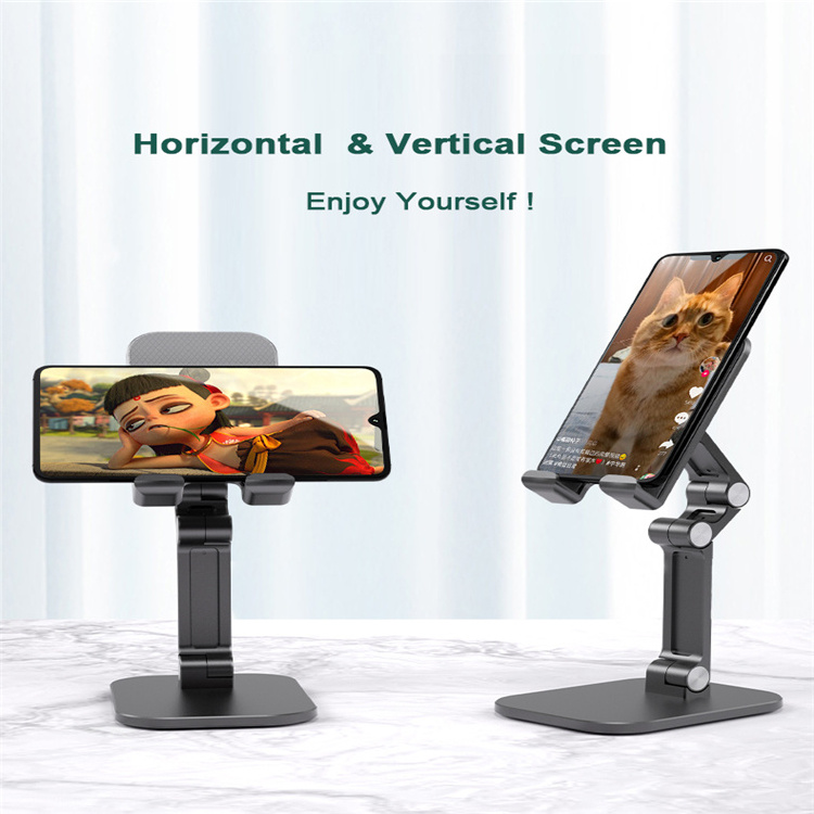 Foldable Metal Tablet Holder Bracket For iPad Adjustable Multi-Angle Phone Holder Stand