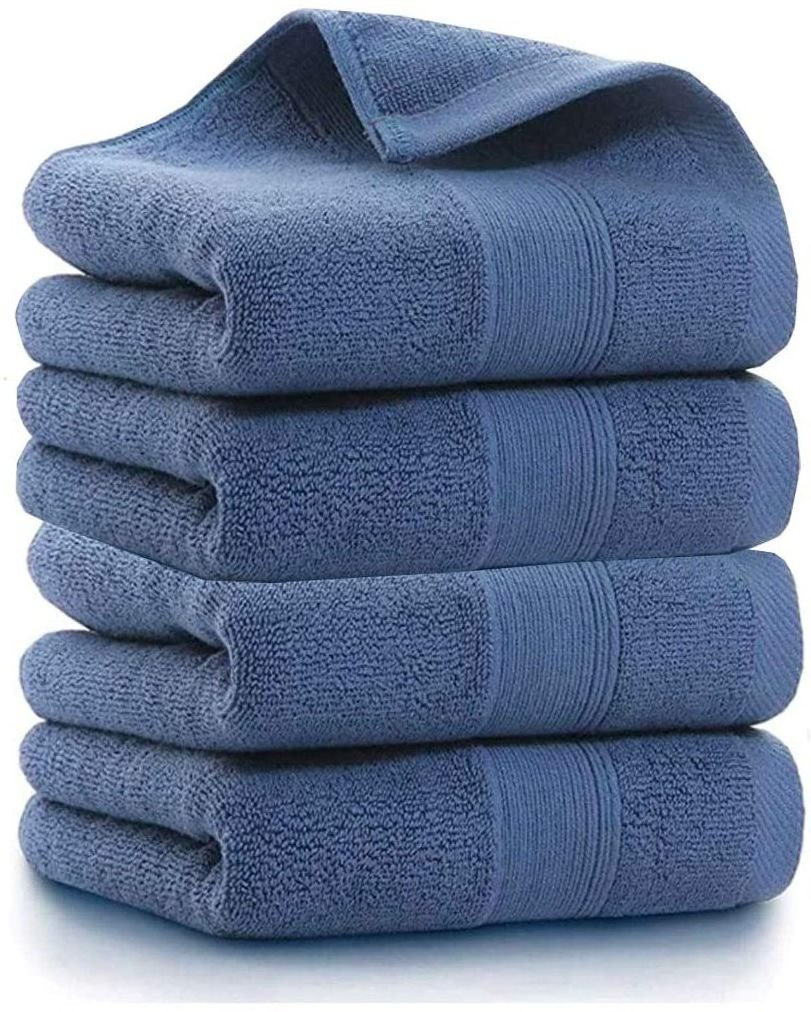 Home Soft 100% Cotton Super Soft Hand Towels for Bath Pack of 4 Bathroom Hand Towels 14x30 inch Highly Absorbent Towels