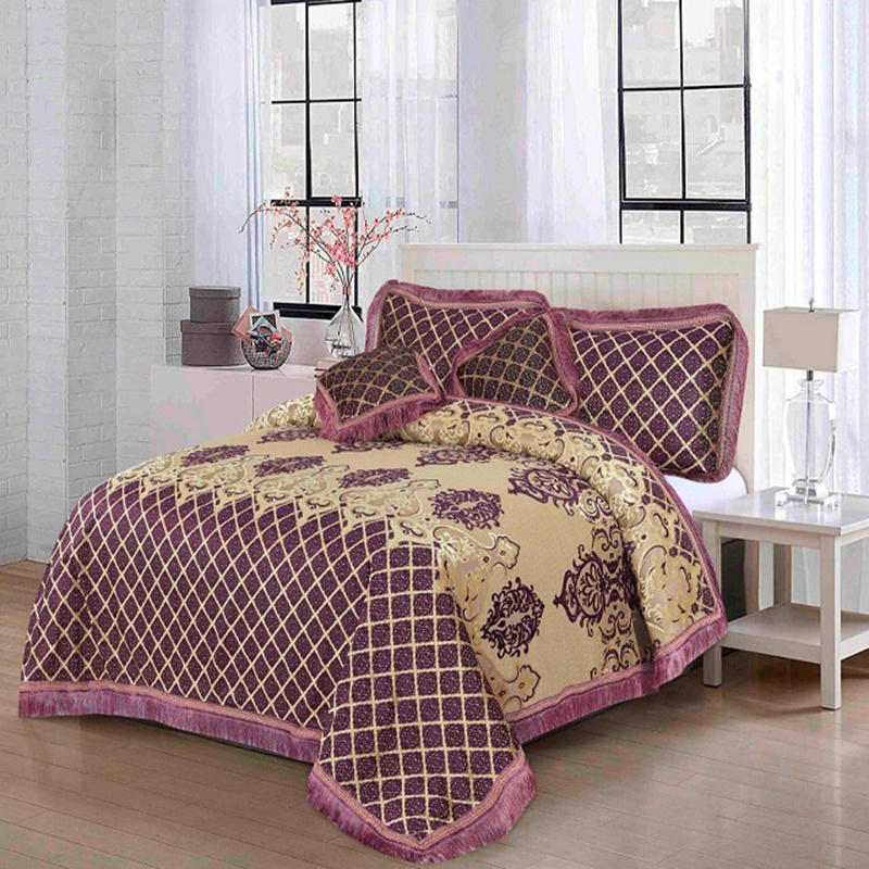 Wholesale Hotel Collection Purple Cotton Bedding Queen Bed Sheet Set With Pillowcase wholesale price best quality