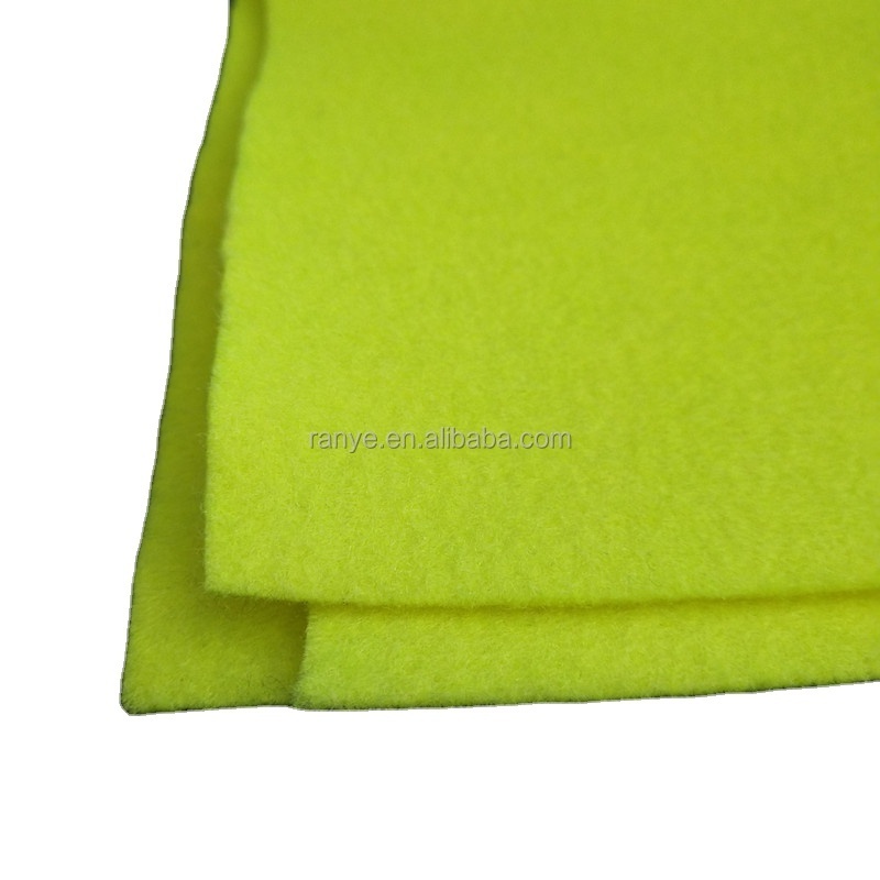 280gsm tennis ball felt fabric at yellow color