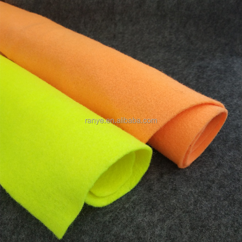 2MM 2.5MM Tennis Ball Fabric 260g 280g 100% Polyester Tennis Felt