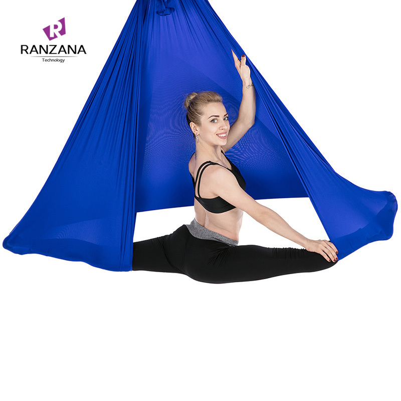 5*2.8m Aerial Yoga Hammock Trapeze Antigravity Extension Straps Yoga Exercise Aerial Yoga Hammock