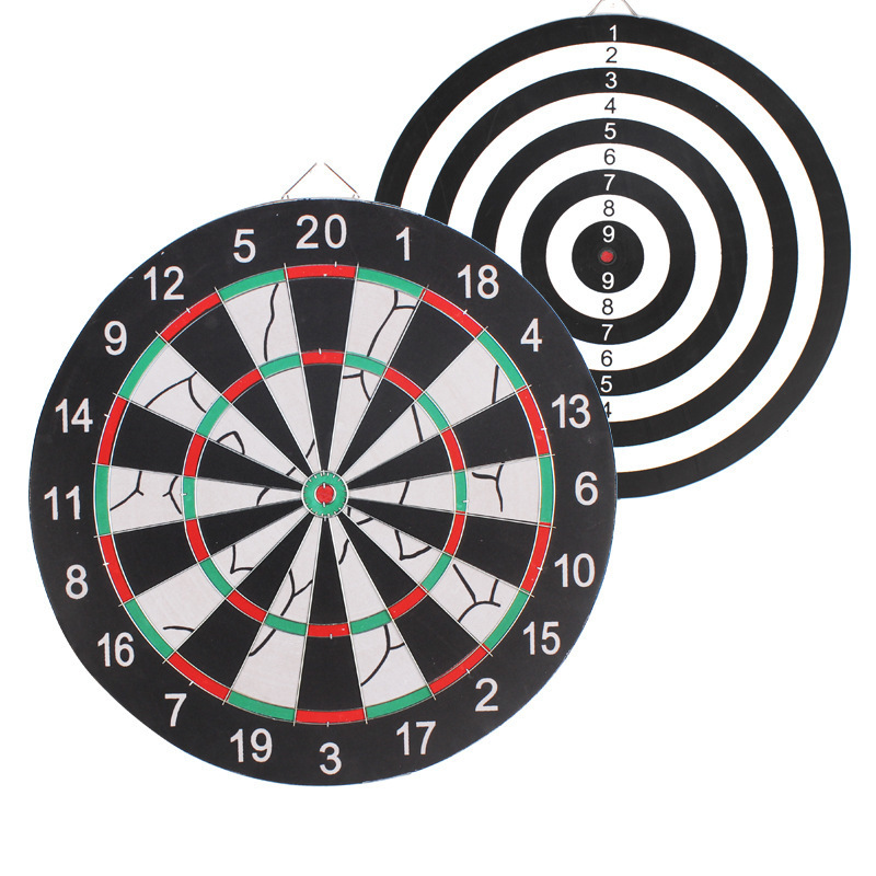 Bristle Dartboard Full-color Printing Finished With Aluminum Frame And Hanging Hook 18 Inch Steel Tip Darts Set Dart Board