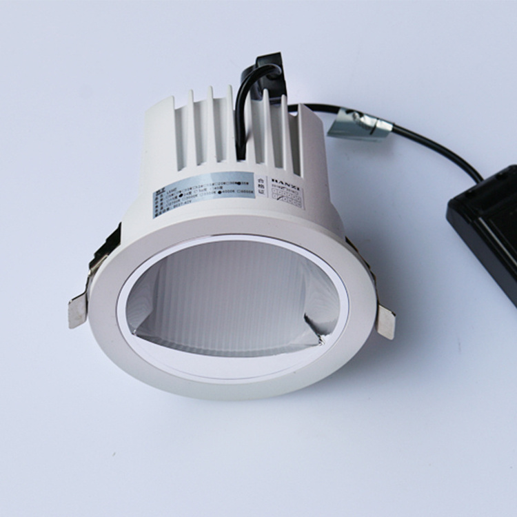 Modern Design Dimmable Adjustable Recessed 12W Round COB LED Celing Light For Commercial Lighting