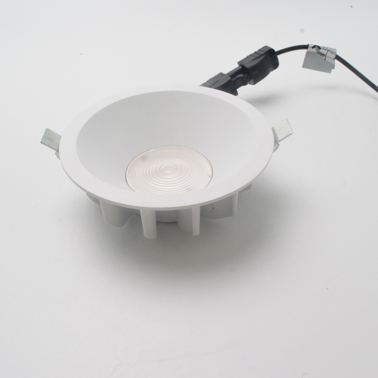 Wholesale Commercial Ceiling Lights Aluminum Body PC Cover Anti Glare LED Recessed Downlight