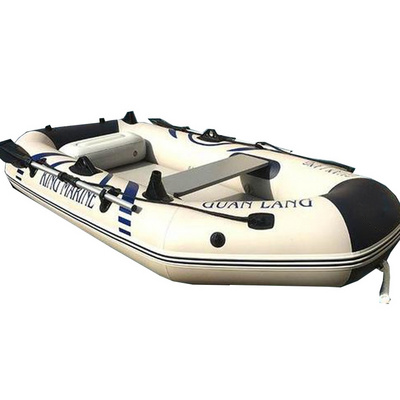 2021 High Quality Solarmarine 3 Person Wood Floor Fishing Inflatable Row Boat With Motor