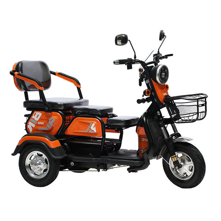 High quality adults battery powered electric tricycles 3 wheel adultos three wheel triciclo electrico trike for wholesale