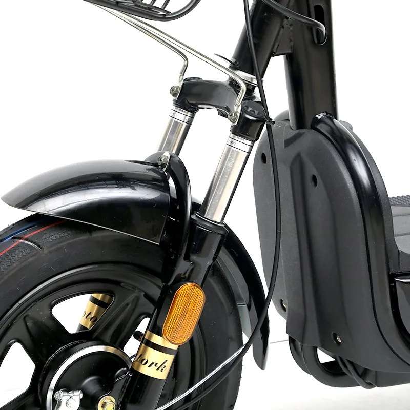 Waterproof High Speed Two Wheel Electric Scooter With all Steel Ebike Frame