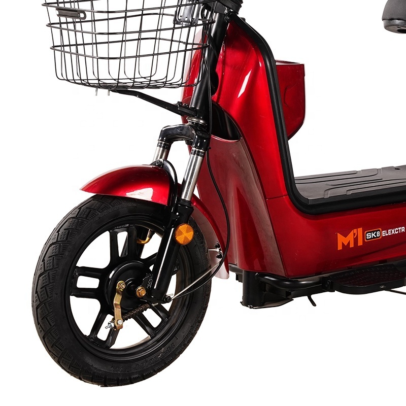 Wholesale Cheap 350W Lithium Battery Scooter Electric Bike Moped With Pedals