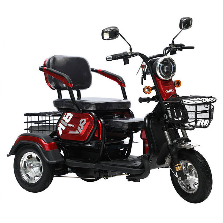 High quality adults battery powered electric tricycles 3 wheel adultos three wheel triciclo electrico trike for wholesale