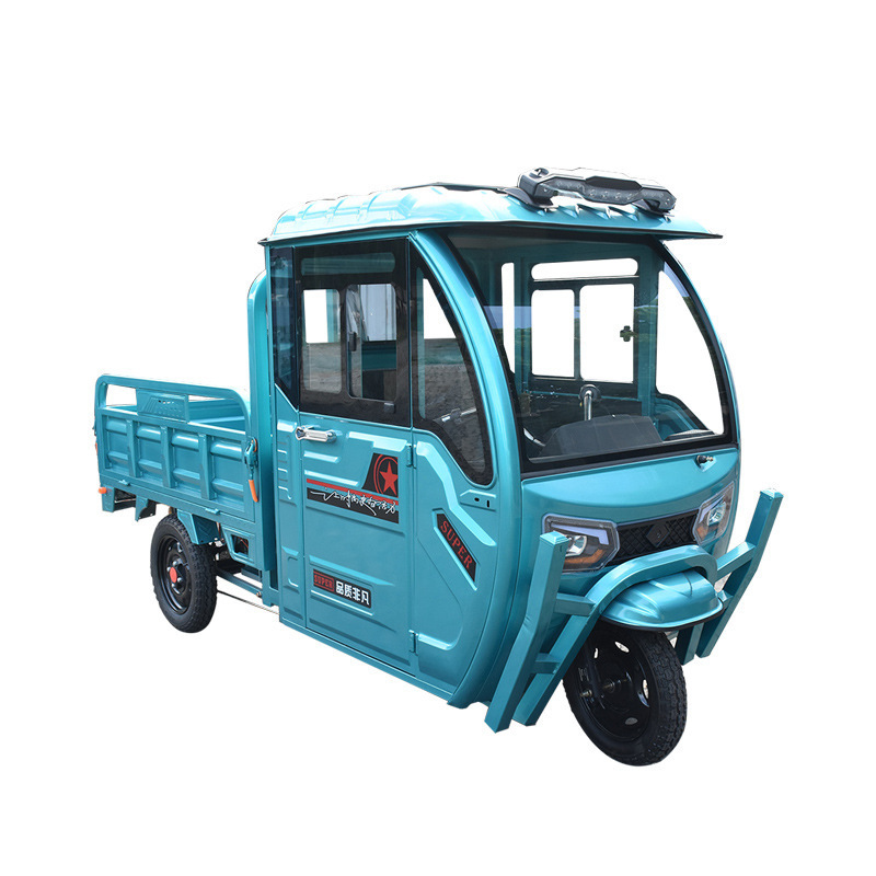 Tricycle steering wheel cargo farm cargo loading tricycle electric motor in ghana