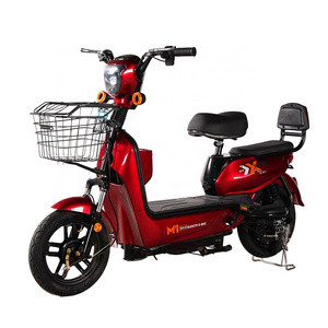 Wholesale Cheap 350W Lithium Battery Scooter Electric Bike Moped With Pedals