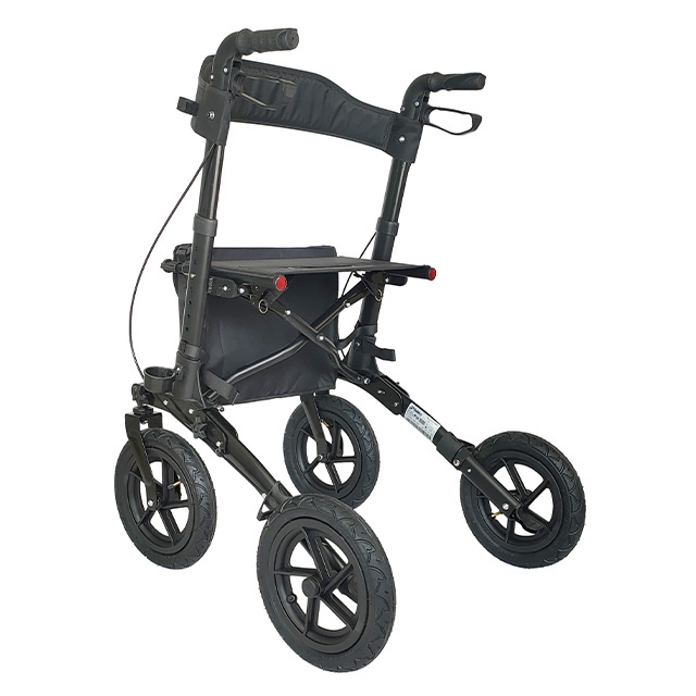 Rolling Walker for Seniors 4-leg Folding Rollator For Disabled