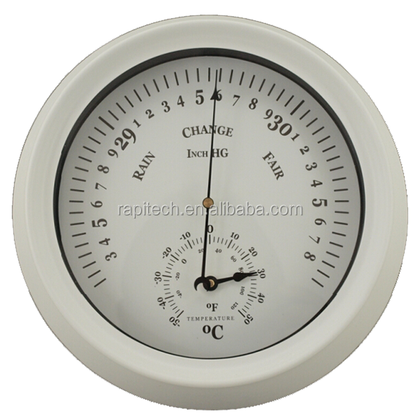 Metal Barometer Thermometer Weather Resistant